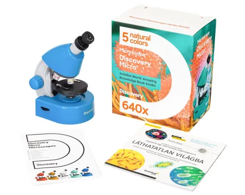 картинка микроскоп Levenhuk Discovery Micro с книга,  4