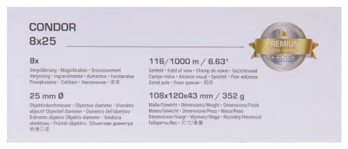 снимка бинокъл Bresser Condor UR 8x25,  16