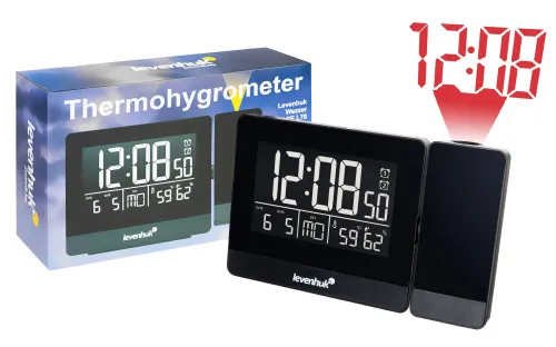 снимка термометър с проектор и часовник Levenhuk Wezzer BASE L70,  2