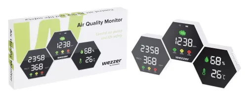 картина монитор за качество на въздуха Levenhuk Wezzer Air PRO DM50,  3