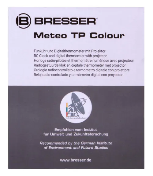 изображение часовник за проекция Bresser с цветен дисплей черен,  14