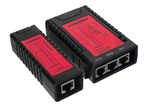 картинка кабелен и PoE тестер Ermenrich NetGeeks NP10,  5