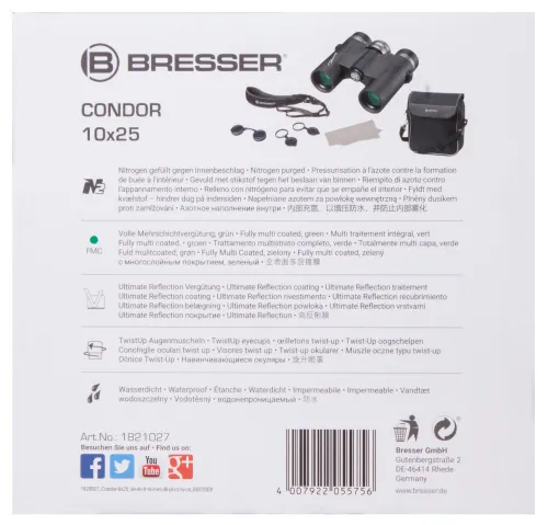 фотография бинокъл Bresser Condor UR 10x25,  14