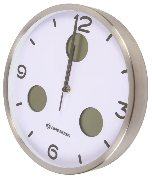 картина стенен часовник термо/хигро Bresser Bresser Optus MyTime Bresser MyTime io NX 30 cm, бял,  6
