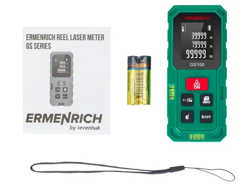 снимка лазерен измерител Ermenrich Reel PLUS GS100,  2