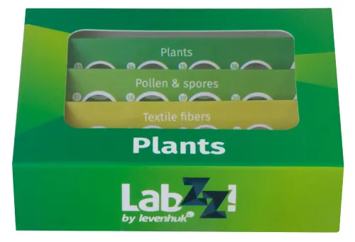 снимка комплект подготвени проби от растения Levenhuk LabZZ P12,  8