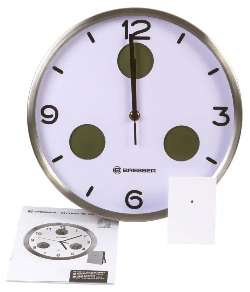 картина стенен часовник термо/хигро Bresser Bresser Optus MyTime Bresser MyTime io NX 30 cm, бял,  7