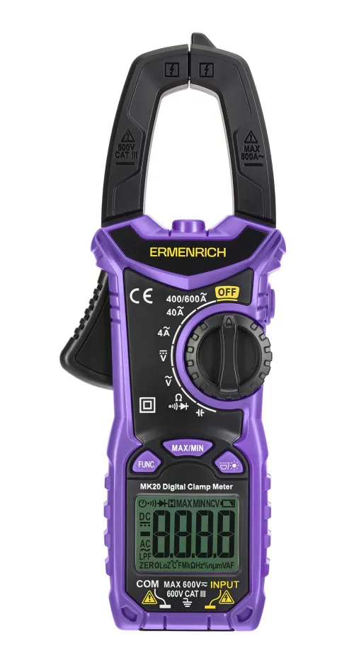 снимка цифрови амперметър клещи Ermenrich Ping MK20,  3
