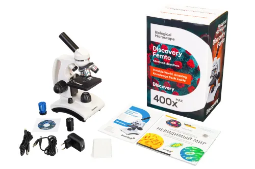 картина цифров микроскоп Levenhuk Discovery Femto Polar с книга,  3