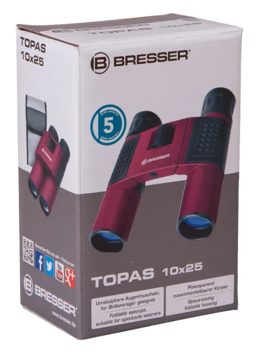 снимка бинокъл Bresser Topas 10x25,  8