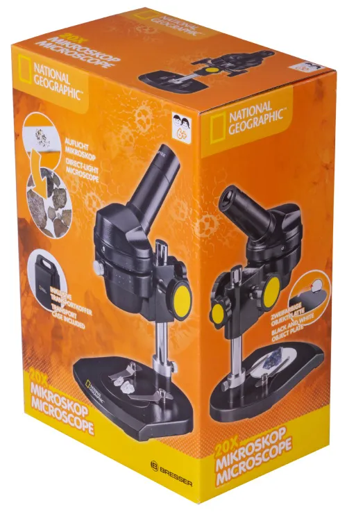 снимка микроскоп Bresser National Geographic 20x, монокулярен,  13