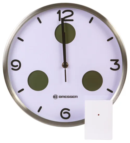 картина стенен часовник термо/хигро Bresser Bresser Optus MyTime Bresser MyTime io NX 30 cm, бял,  2
