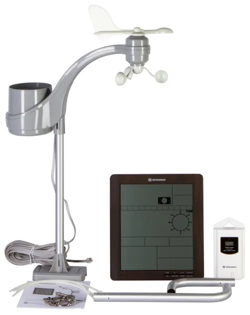 изображение метеорологична станция Bresser ClimaTemp XXL с дървен дизайн,  2