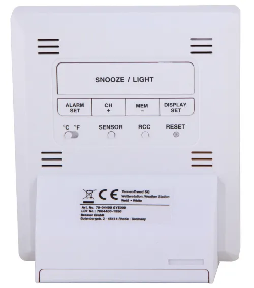 картина метеорологична станция Bresser TemeoTrend SQ RC,  5
