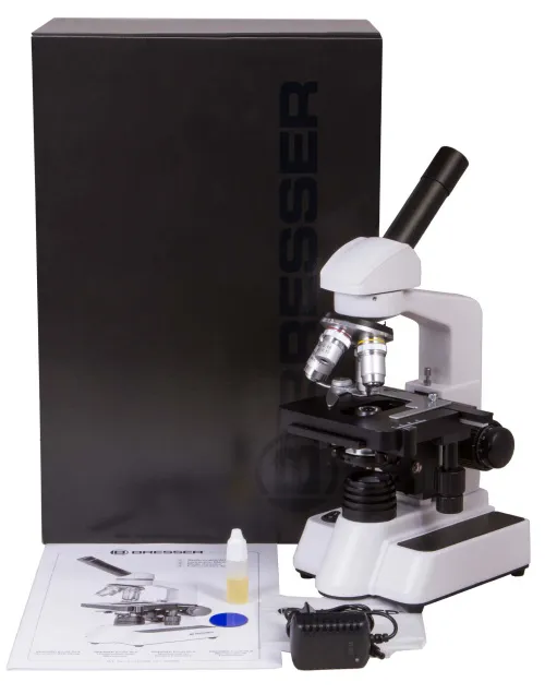картинка микроскоп Bresser Erudit DLX 40–1000x,  2