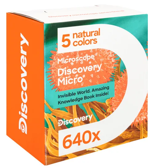 картинка микроскоп Levenhuk Discovery Micro с книга,  15