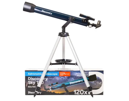 фотография телескоп с книга Levenhuk Discovery Sky T60,  2
