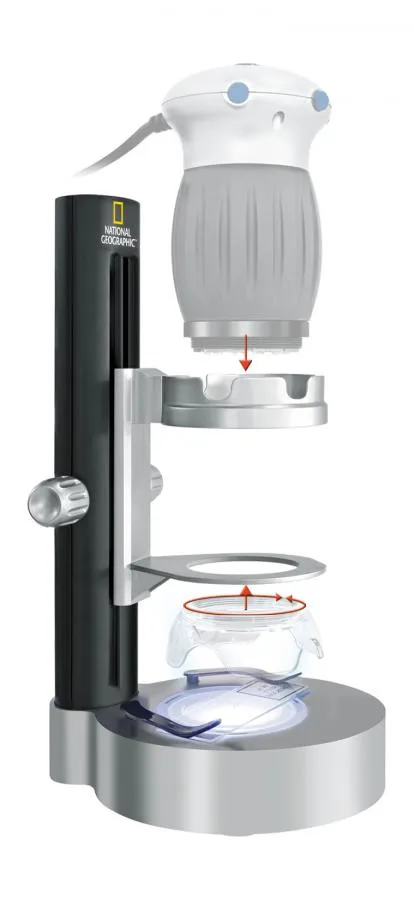 картина uSB цифров микроскоп Bresser National Geographic със стойка,  2