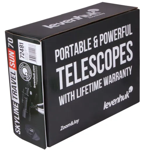 снимка телескоп Levenhuk Skyline Travel Sun 70,  18