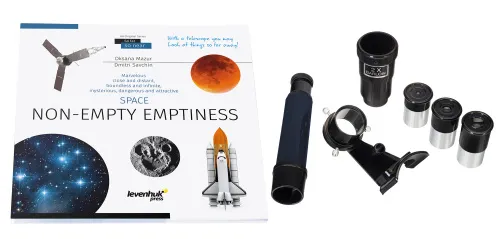 картинка телескоп Levenhuk Discovery Spark 767 AZ с книга,  3