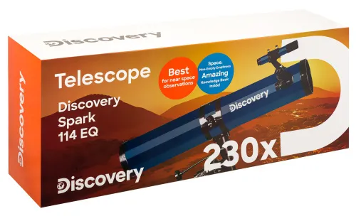 фотография телескоп Levenhuk Discovery Spark 114 EQ с книга,  15