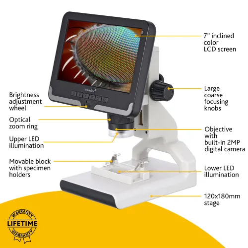 снимка цифров микроскоп Levenhuk Rainbow DM700 LCD,  15