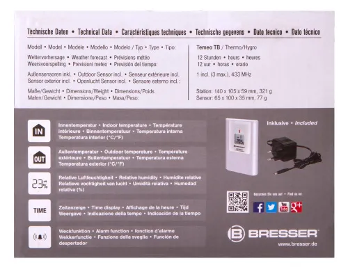 картина метеорологична станция Bresser Temeo TB RC,  15