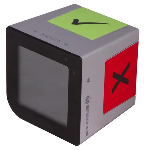 картинка настолен будилник Bresser FlipMe Alarm Clock, сребрист,  5