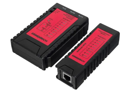 картинка кабелен и PoE тестер Ermenrich NetGeeks NP10,  6