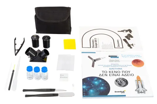 снимка комплект Levenhuk Discovery Scope 3 с книга,  3