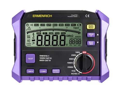 фотография тестер на изолацията Ermenrich Ping ET50,  3