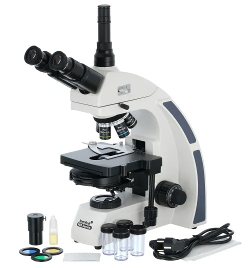 картинка тринокулярен микроскоп Levenhuk MED 45T,  2