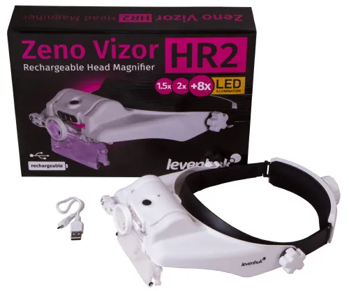 изображение лупа за глава с акумулатор Levenhuk Zeno Vizor HR2,  2