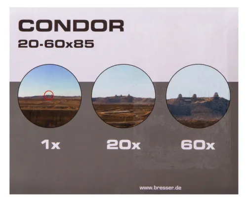 снимка зрителна тръба Bresser Condor 20–60x85,  20