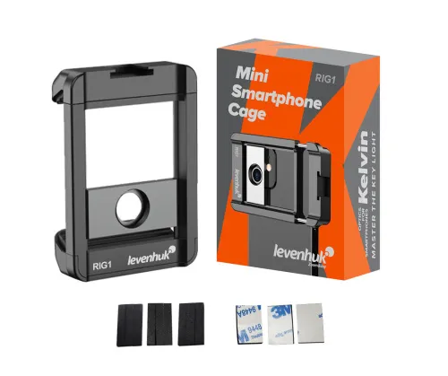 фотография мини клетка за смартфон Levenhuk Kelvin RIG1,  9
