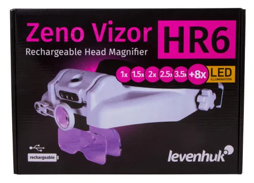 фотография лупа за глава с акумулатор Levenhuk Zeno Vizor HR6,  12