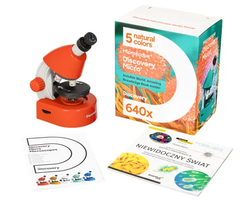 картинка микроскоп Levenhuk Discovery Micro с книга,  4