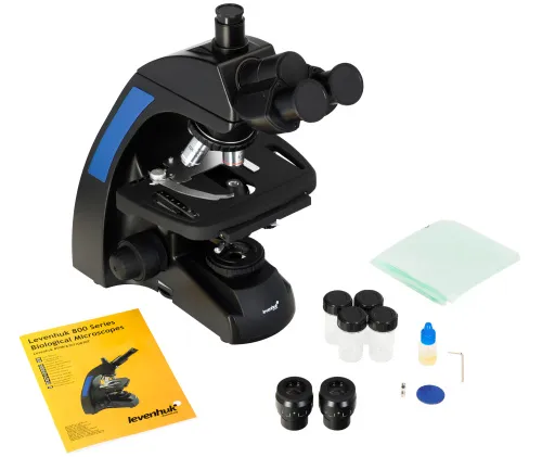 изображение биологичен тринокулярен микроскоп Levenhuk 870T,  2