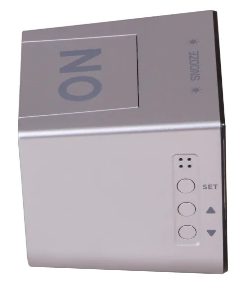 картинка настолен будилник Bresser FlipMe Alarm Clock, сребрист,  6