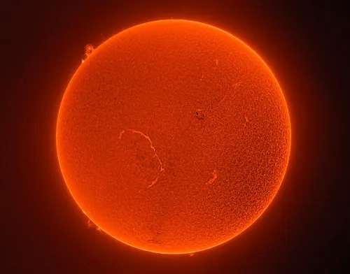 фотография соларен телескоп Coronado SolarMax III 70 mm със система RichView и BF10,  8