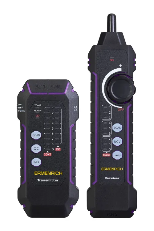 изображение тестер за мрежови кабели Ermenrich NetGeeks NP35,  3