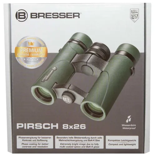 картина бинокъл Bresser Pirsch 8x26,  12