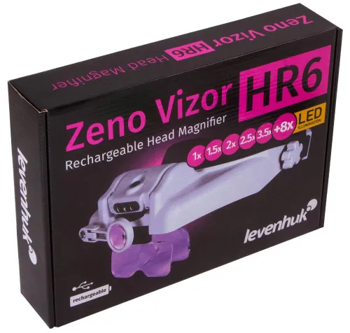 фотография лупа за глава с акумулатор Levenhuk Zeno Vizor HR6,  11
