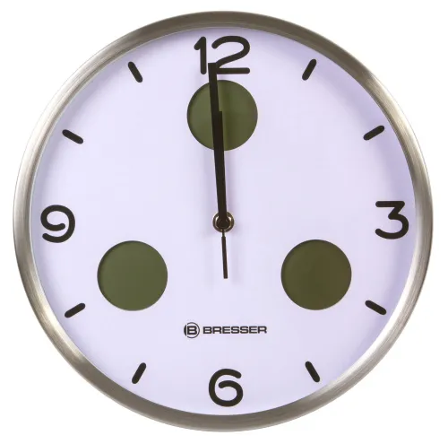картина стенен часовник термо/хигро Bresser Bresser Optus MyTime Bresser MyTime io NX 30 cm, бял,  5