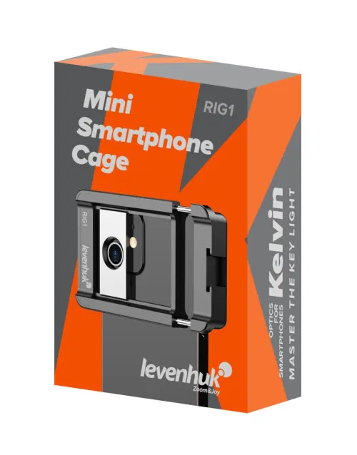 фотография мини клетка за смартфон Levenhuk Kelvin RIG1,  10