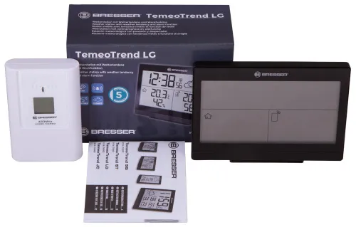 картинка метеорологична станция Bresser TemeoTrend LG RC, черна,  2