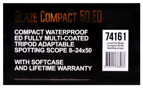 фотография зрителна тръба Levenhuk Blaze Compact 50 ED,  19