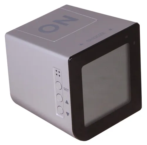 картинка настолен будилник Bresser FlipMe Alarm Clock, сребрист,  3