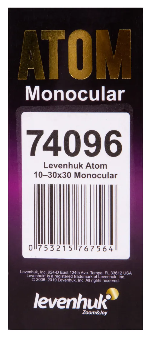 снимка монокъл Levenhuk Atom 10–30x30,  14