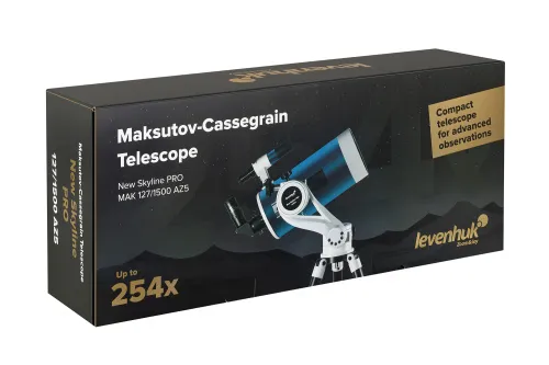 снимка телескоп Levenhuk New Skyline PRO MAK 127/1500 AZ5,  14